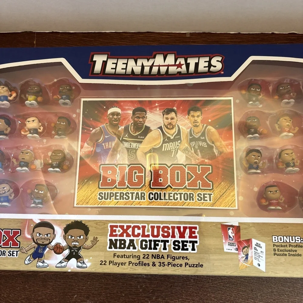NBA TeenyMates 2024 Basketball BIG BOX Collector Gift Set New In Box Sealed